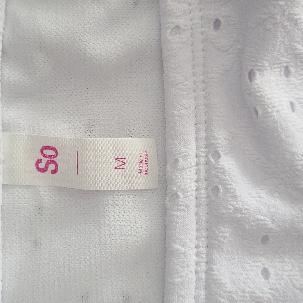 SO Swim Hipster Bottom   Size M (Junior)  White Eyelet.   NWT - Picture 4 of 6
